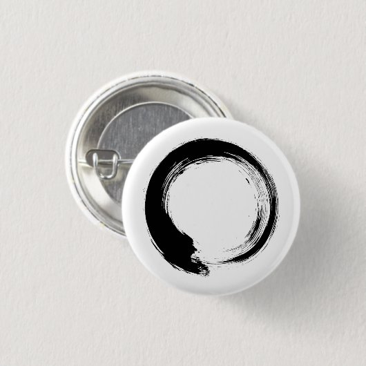 Enso Zen Circle Ronde Button 3,2 Cm (Voorkant /achterkant)