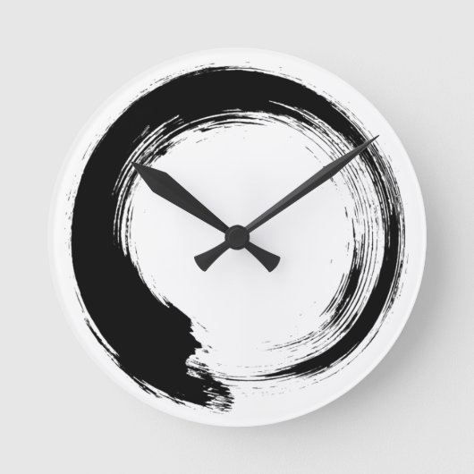Enso Zen Circle Ronde Klok (Voorkant)