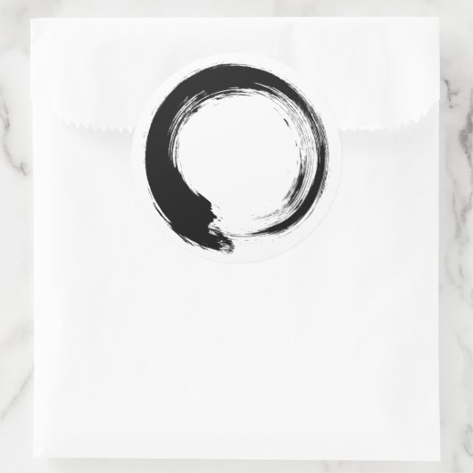 Enso Zen Circle Ronde Sticker (Tas)