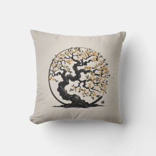 Enso Zen Circle Sakura boom Kussen