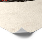 Enso Zen Circle Sakura boom Poster (Hoek)