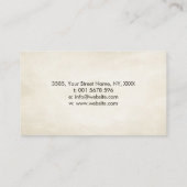 Enso Zen Circle Sakura Tree - Gouden Kersenbloesem Visitekaartje (Achterkant)