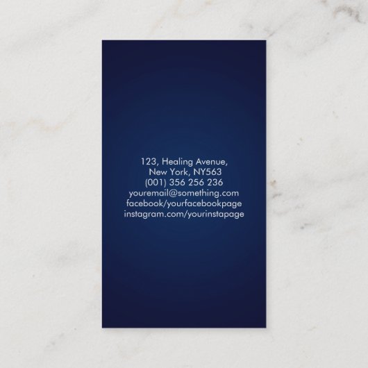 Enso Zen Circle Sakura Tree - Pastel Blossom Visitekaartje (Achterkant)