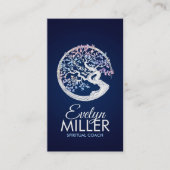 Enso Zen Circle Sakura Tree - Pastel Blossom Visitekaartje (Voorkant)