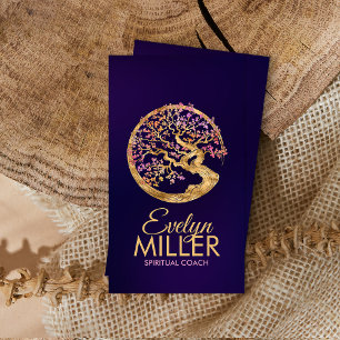 Enso Zen Circle Sakura Tree - Pastel Blossom Visitekaartje