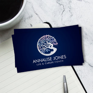 Enso Zen Circle Sakura Tree - pastelbloesem Visitekaartje