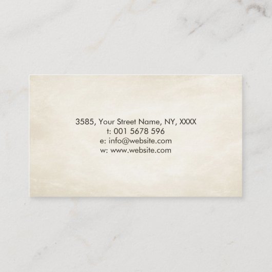 Enso Zen Circle Sakura Tree - Rode kersenbloesem Visitekaartje (Achterkant)