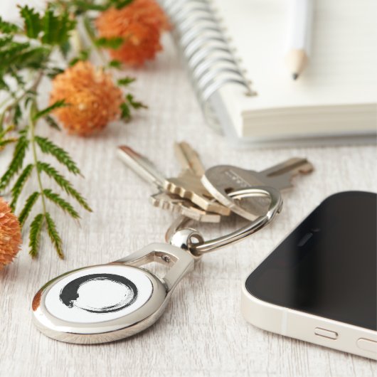 Enso Zen Circle Sleutelhanger (Zijkant)