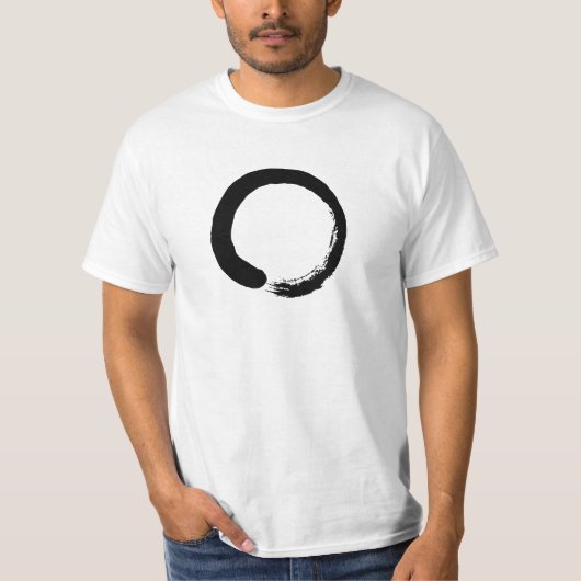 Ensō Zen Circle Symbol Mannen T-Shirt (Voorkant)