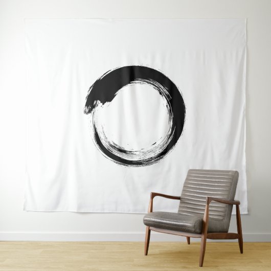 Enso Zen Circle Tapestry Wandkleed (In Situ (horizontaal))