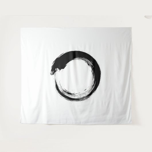 Enso Zen Circle Tapestry Wandkleed (Voorkant (horizontaal))