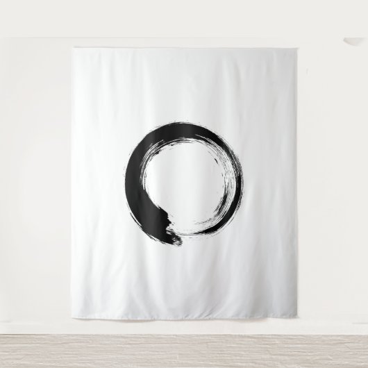 Enso Zen Circle Tapestry Wandkleed (Voorkant)