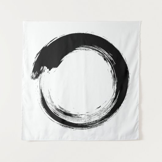 Enso Zen Circle Tapestry Wandkleed (Voorkant (horizontaal))