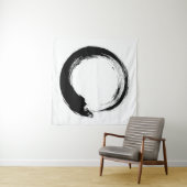 Enso Zen Circle Tapestry Wandkleed (In situ)