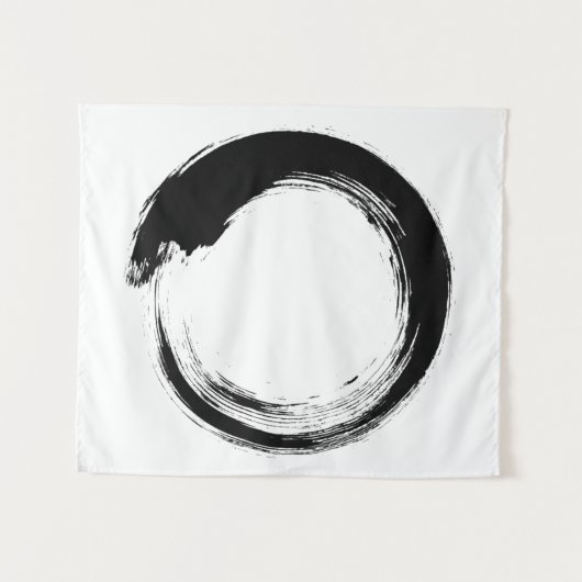 Enso Zen Circle Tapestry Wandkleed (Voorkant (horizontaal))