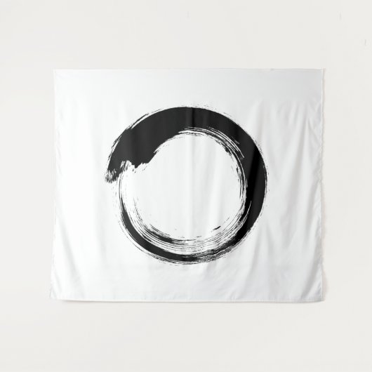 Enso Zen Circle Tapestry Wandkleed (Voorkant (horizontaal))