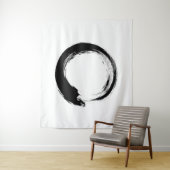 Enso Zen Circle Tapestry Wandkleed (In situ)