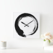Enso Zen Circle Vierkante Klok (Huis)