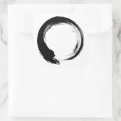 Enso Zen Circle Vierkante Sticker (Tas)