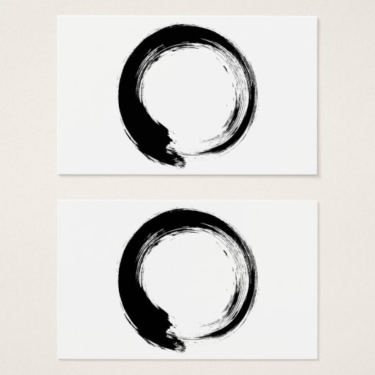 Enso Zen Circle Visitekaartje (Voorkant /achterkant)