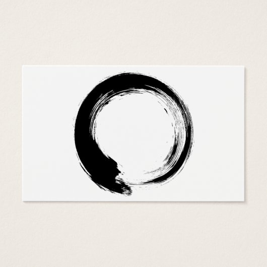 Enso Zen Circle Visitekaartje (Voorkant)