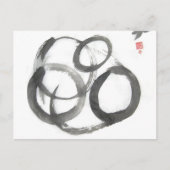 Enso Zen Circles Art Briefkaart (Voorkant)