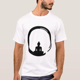 Enso, Zen, Cirkel, Boeddha Meditatie Japan Calligr T-shirt