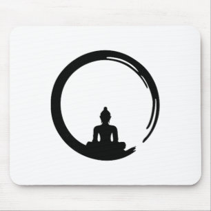 Enso, Zen, Cirkel, Boeddha Meditatie Japan Kalligr Muismat