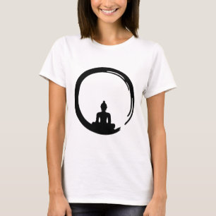 Enso, Zen, Cirkel, Boeddha Meditatie Japan Kalligr T-shirt