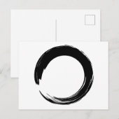 Enso Zen Cirkel Briefkaart (Voorkant / Achterkant)