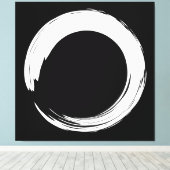 Enso Zen Cirkel Canvas Afdruk (Insitu (Houten vloer))
