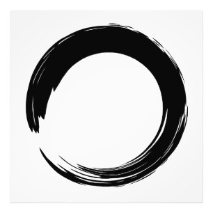 Enso Zen Cirkel Foto Afdruk