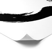 Enso, Zen, Cirkel, Symbool, Boeddhisme, Boeddha, M Poster (Hoek)