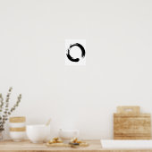 Enso, Zen, Cirkel, Symbool, Boeddhisme, Boeddha, M Poster (Keuken)