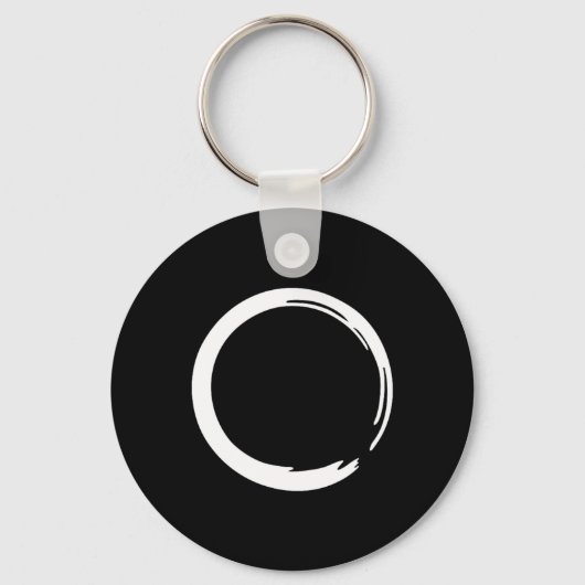 Enso, Zen, Cirkel, Symbool, Boeddhisme, Boeddha, M Sleutelhanger (Voorkant)