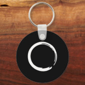 Enso, Zen, Cirkel, Symbool, Boeddhisme, Boeddha, M Sleutelhanger (Voorkant)