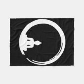Enso, Zen, Cirkel, Symbool Boeddhisme Boeddha Medi Fleece Deken (Voorkant (Horizontaal))