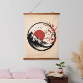Enso Zen: De rust van de dageraad Hangend Wandkleed (Slaapkamer)
