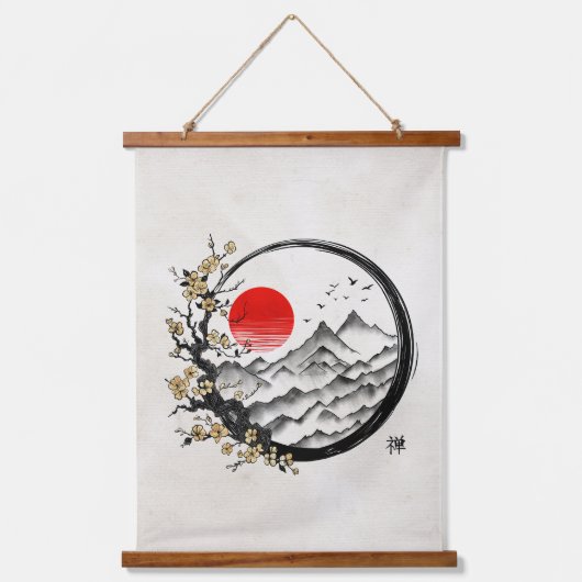 Enso Zen: Rust Hangend Wandkleed (Voorkant)