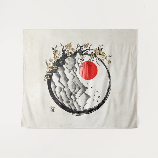 Enso Zen: Rust Wandkleed (Voorkant (horizontaal))