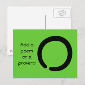 Enso Zen-symbool Briefkaart (Voorkant / Achterkant)