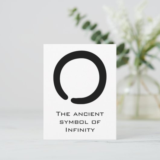 Enso Zen-symbool Briefkaart (Staand voorkant)