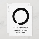 Enso Zen-symbool Briefkaart (Voorkant / Achterkant)