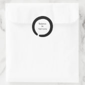 Enso Zen-symbool Ronde Sticker (Tas)