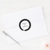Enso Zen-symbool Ronde Sticker (Envelop)