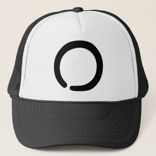 Enso Zen-symbool Trucker Pet (Voorkant)