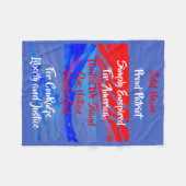 Enspirated for America One Nation Under God: Fleece Deken (Voorkant (Horizontaal))