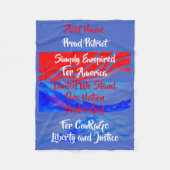Enspirated for America One Nation Under God: Fleece Deken (Voorkant)