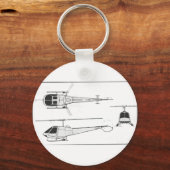 Enstrom-F28 Sleutelhanger (Voorkant)