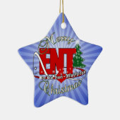 ENT CHRISTMAS Otolaryngoloog EAR NOSE THROAT Keramisch Ornament (Rechts)